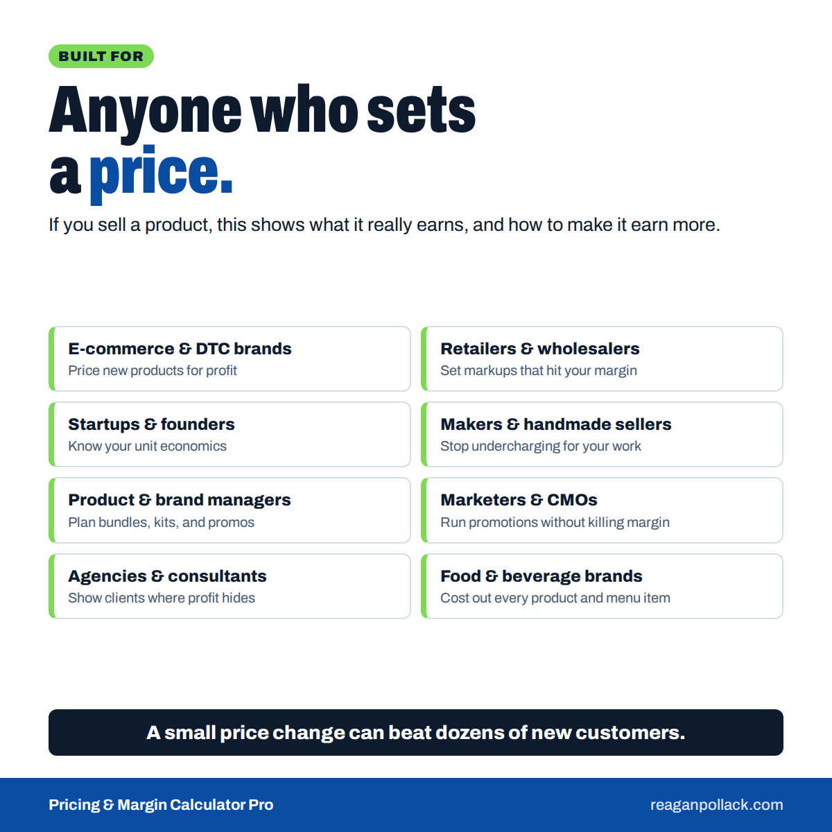Pricing Gross Margin Calculator Pro Users